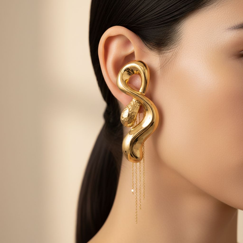 On-Model Close-Up (Earring Detail)